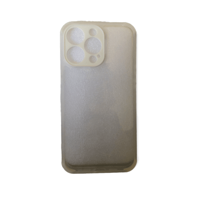 Carcasa iPhone 13 Pro Transparente Cámara Color Blanco