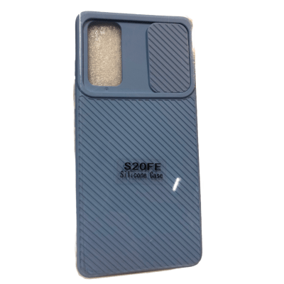 Carcasa Protección Cámara Textura Celeste S20 FE1