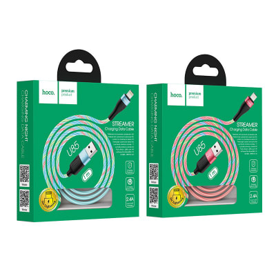 Cable Lightning Hoco  U85 1M Luces Colores1