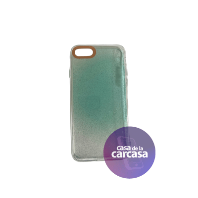 Carcasa Tornasol Brillo Celeste iPhone 7/8/SE1