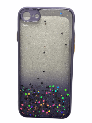 Carcasa Transparente Brillo Morado iPhone 7/8/SE 20201