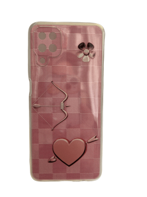 CARCASA A12 VINTAGE CORAZON ROSA1