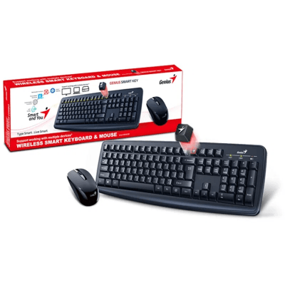 Teclado y Mouse Inalámbrico GENIUS Receptor USB KM-81001