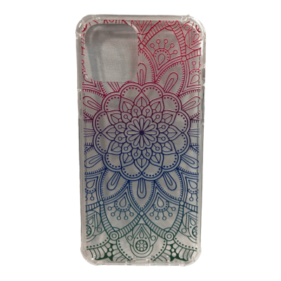 Carcasa Transparente Diseños Mandala Colores iPhone 12 Pro Max1