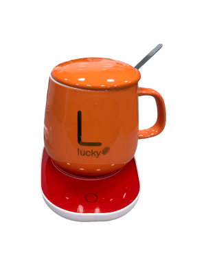 Taza con calentador Naranjo2