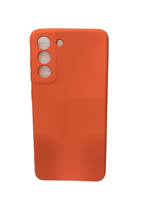 Carcasa S21 FE Silicona Naranjo1