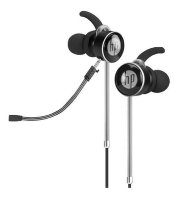 Audífono 3.5mm DHE-7004 Negro HP con Micrófono Music Headset1