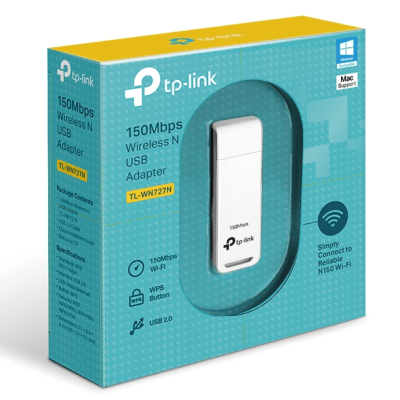 Adaptador Wireless USB TP-Link 150Mbps TL-WN727N1