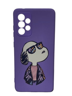 Carcasa Snoopy Gafas Morada A52/A52s1