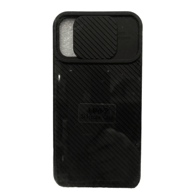 Carcasa Protección Cámara Textura Negro iPhone 12/12 Pro1