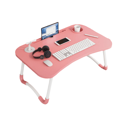 Mesa Cama Plegable para Notebook/ Rosado3