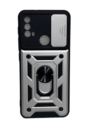 Carcasa Moto E30/E40 Robotica plateado