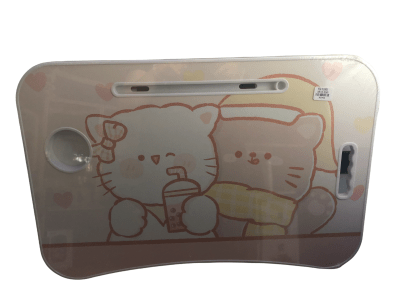 Mesa Cama Plegable para Notebook/ Gatito Rosado1