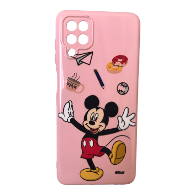 Carcasa A12 Disney Mickey Rosa1