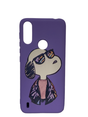 Carcasa Snoopy Gafas Morada Moto E7i Power