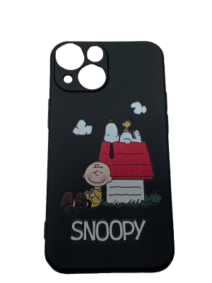 Carcasa Snoopy Negra iPhone 13 Mini1