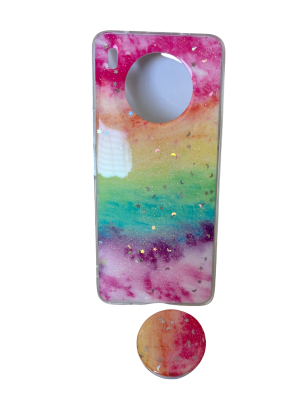 CARCASA NOVA 8I ARCO IRIS POP SOCKET NARANJA