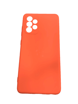 Carcasa Silicona Lisa Naranjo A521