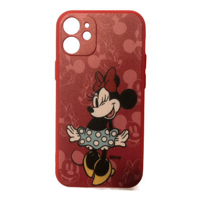Carcasa iPhone 12 Mini Disney Minnie Rosa1