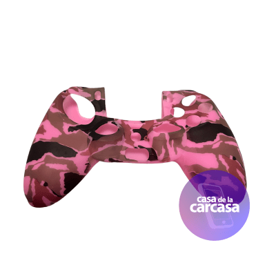 Funda Silicona PS4 Militar Rosado1