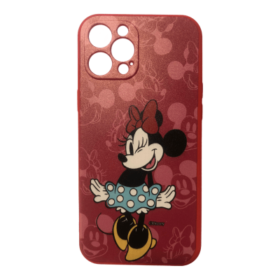 Carcasa iPhone 12 Pro Max Disney Minnie Rosa1