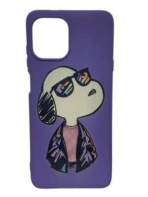 Carcasa Snoopy Gafas Morada Moto 20 Edge Lite