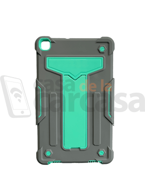 Carcasa Gris/Turquesa Tablet T290/295 con Soporte Trasero