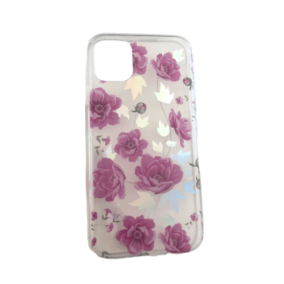 Carcasa iPhone 11 Transparente Diseño Rosas1