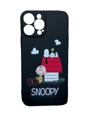 Carcasa Snoopy Negro iPhone 13 Pro Max1