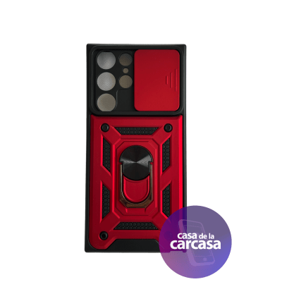 Carcasa Armor con Soporte Rojo S22 Ultra1