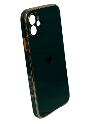 Carcasa 11 corazones verde1