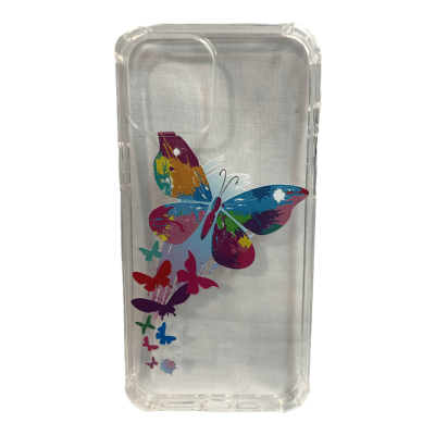 Carcasa Transparente Diseños Mariposa Color iPhone 12 Pro Max