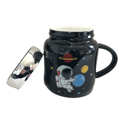 Mug Tazon Astronauta Negro2