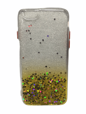 Carcasa Transparente Brillo Amarillo iPhone 61