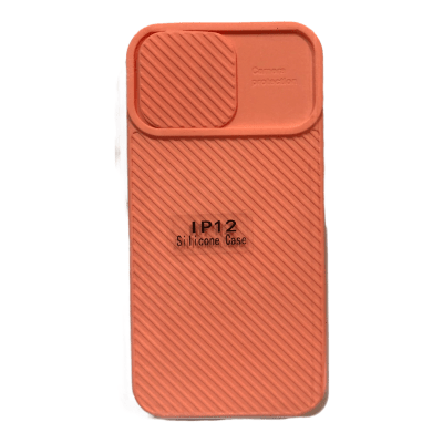 Carcasa Protección Cámara Textura Rosado iPhone 12/12 Pro