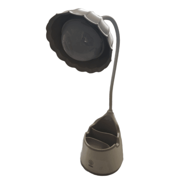 Lampara Flor Portalapices Gris1