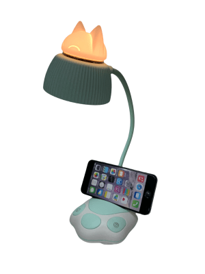 Lampara Gato Verde1