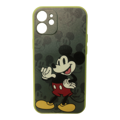 Carcasa iPhone 12 Mini Disney Mickey Verde1