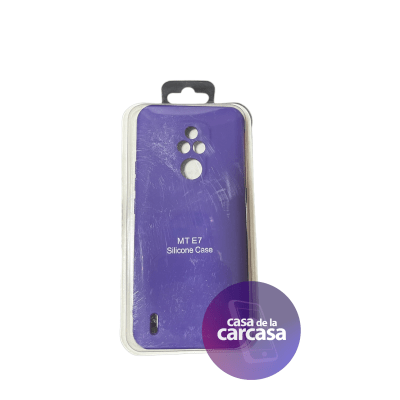 Carcasa Silicona Morada Moto E71