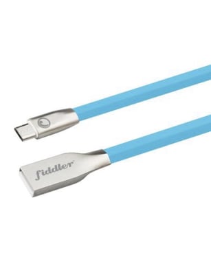 Cable Plano Micro USB Fiddler 1 Metro Celeste 2.0A1