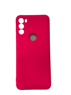 Carcasa Silicona Rosada Motorola G71