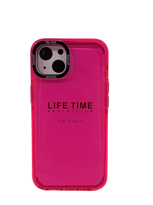 Carcasa iPhone 13 fluor fucsia1