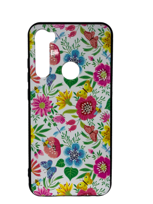 CARCASA REDMI NOTE 8 FLORES BLANCO1