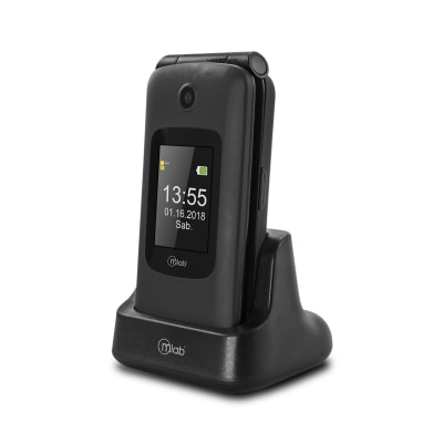 Telefono Adulto Mayor con tapa Mlab 2G Negro3