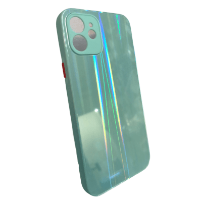 Carcasa iPhone 12 Tornasol Turquesa1