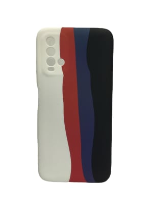 Carcasa Silicona Redmi 9T Colores y Lineas 5