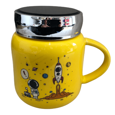 Mug Tazon Astronauta Amarillo2
