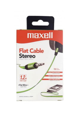 Cable audio 3.5mm Flat Stereo Verde2