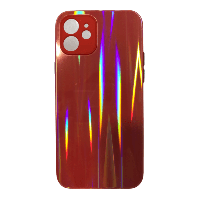 Carcasa iPhone 12 Tornasol Rojo1