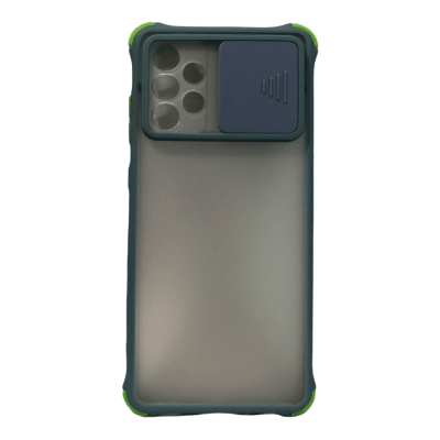 Carcasa Transparente Mate Camara Corrediza Celeste A72